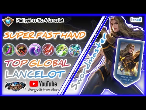 SUPER FAST HAND!!!,TOP GLOBAL LANCELOT, - By Irrad, TOP 1 GLOBAL LANCELOT 2021, MLBB.