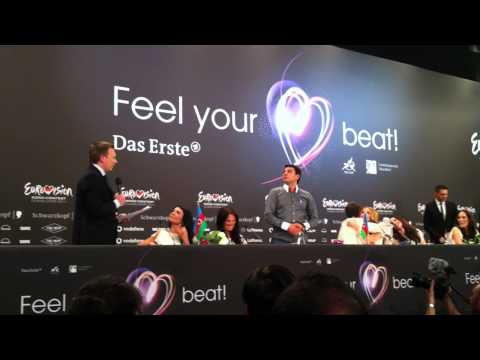 Eurovision 2011 Winner's Press Conference: Azerbaijan's Ell & Nikki (PART 3)
