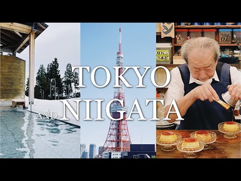 TOKYO VLOG | Niigata Onsen Satoyama-Jujo | Best Sukiyaki & Pudding | Vintage Shopping | 東京 | 新瀉里山十帖