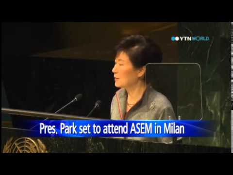 Pres. Park set to attend ASEM summit in Milan / YTN