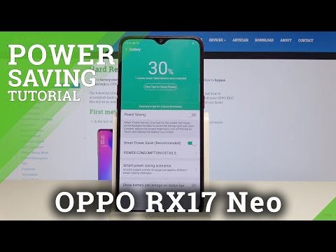 How to Turn On Power Saving Mode in OPPO RX17 Neo - Battery Saver Tutorial