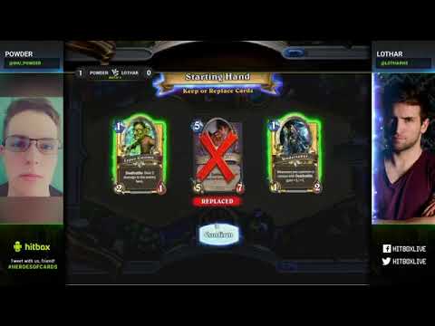 Powder vs Lothar - Heroes of Cards 3 - Hearthstone