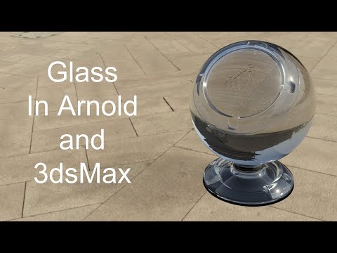 Arnold Glass material in 3dsmax