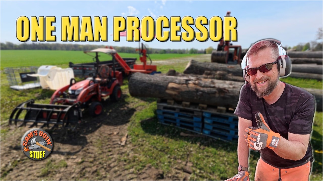 🔥 This Firewood Setup Makes Me Feel Like A One Man Processor! 🔥