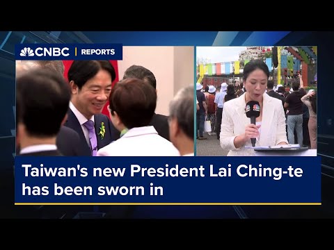 臺灣新總統賴清德宣誓就職 (Taiwan's new President Lai Ching-te has been sworn in)