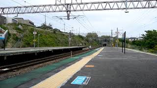 223系2000番台普通京都行き おごと温泉到着&683系未更新ヨンダバ+しらさぎ増結編成 おごと温泉通過