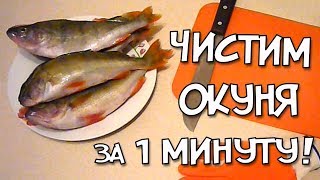 Чистка окуня от чешуи за 10 секунд