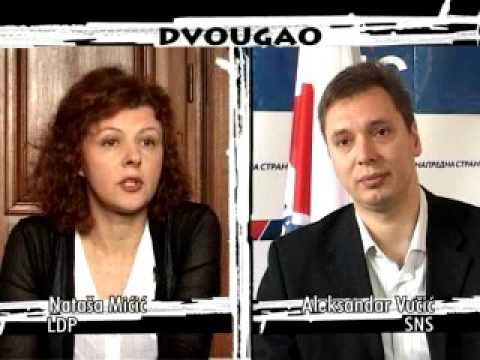 DVOUGAO 119 Nataša Mićić - Aleksandar Vučić (jun 2009)