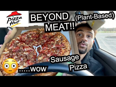 Pizza Hut's New! BEYOND MEAT Italian Sausage Pizza...