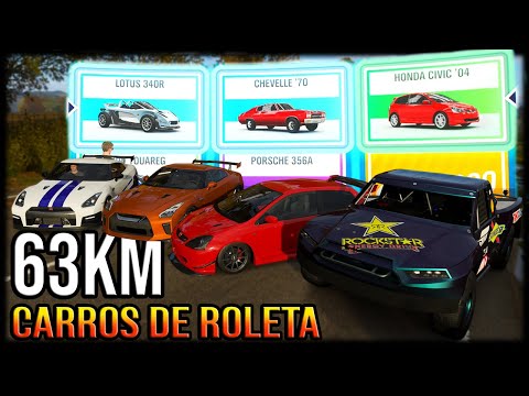 Forza Horizon 4 - 63KM RACE with ROULETTE CARS *went wrong*