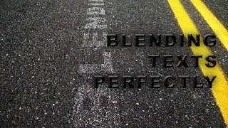 Photoshop Tutorial - How to Blend Texts In Photoshop