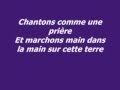pour un monde bleu pierre bachelet avec parole