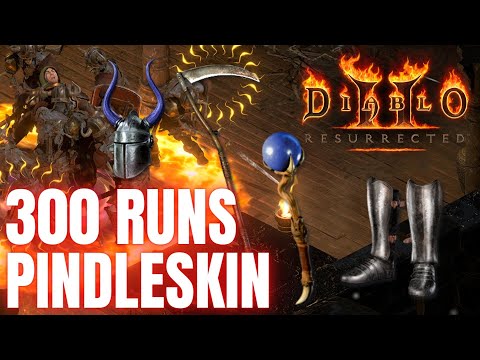 INSANE DROP HIGHLIGHTS - 300 PINDLESKIN RUNS - ZERKBERK - DIABLO 2 RESURRECTED