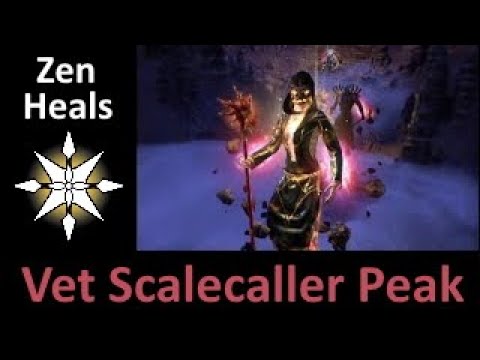 Entire vet Scalecaller Peak Dungeon ESO Templar Healer