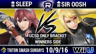 TSS 12 UCSD Only Bracket W Side: SQD | SleeP (Lucina) vs SQD | Sir Oosh (Zero Suit Samus)