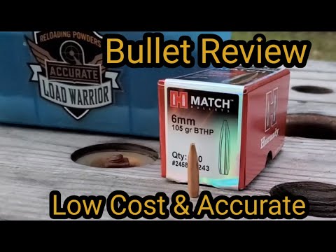 Bullet Review- Hornady 105gr BTHP Match 6mm/.243cal (Low Cost Accuracy)