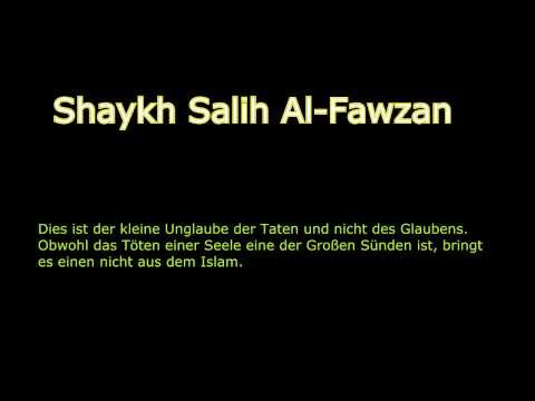 Shaykh Sālih Al Fawzān-Der Unterschied zwischen Fusuq, Dhulm, Nifaq