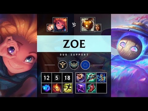 Zoe Support vs Bard - EUW Challenger Patch 25.16