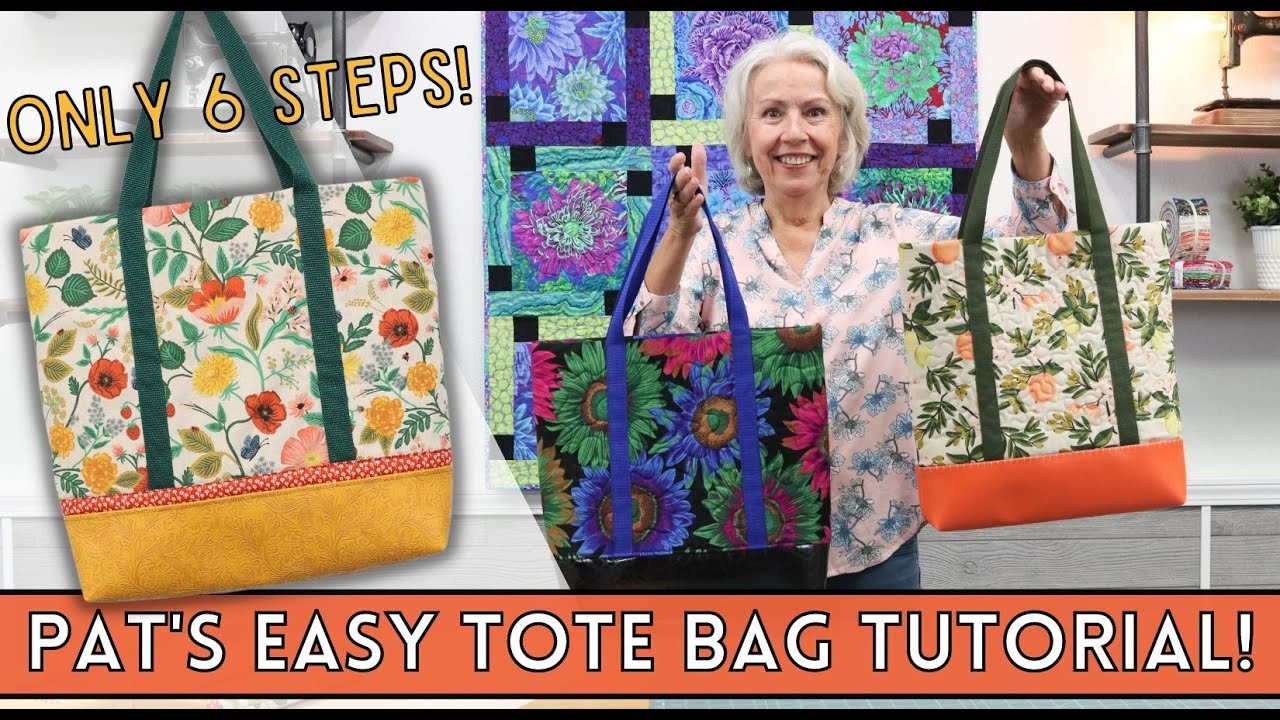 How To Make A Tote Bag - In Only 6 Easy Steps!