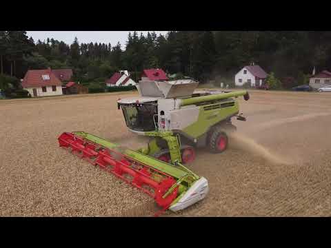 Sklizeň pšenice - Claas Lexion 770 & Claas Lexion 760 & John Deere