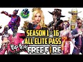 Freefire Season 1 To 17 All Elite Pass Unboxing