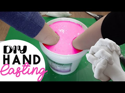 How to Cast Your Hand Sculpture for Couples Using Luna Bean Keepsake DIY Hands Casting at Home