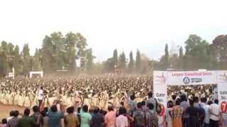 preview picture of video 'New Guiness world record Kaikottikali dance held in irinjalakuda with 5211 dancers in Thanima 2015'