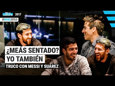 LEO MESSI AND LUIS SUAREZ | INTERVIEW AND TRICK | #PorLaCamiseta 2017