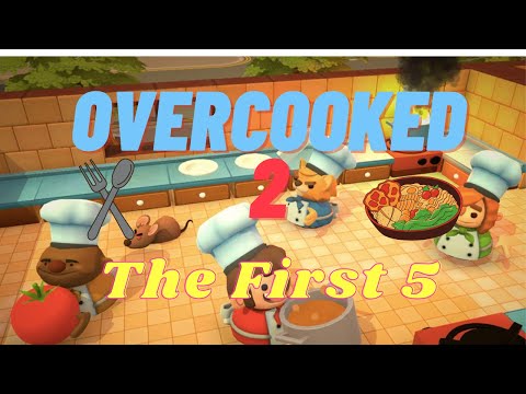 First 5 Minutes Gameplay - Overcooked 2 (PC - Geforce Now)