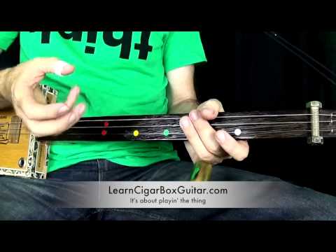 How To Play a Blues Shuffle on a Cigar Box Guitar