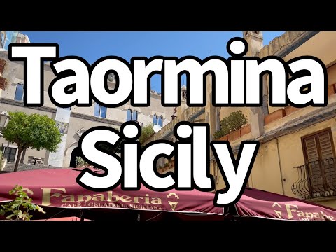 Taormina Italy in Sicily Tour: Walk Corso Umberto Shopping and Breathtaking View,  Italy’s best!