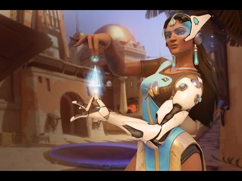 Overwatch Beta || Symmetra Gameplay Overview w/ Commentary