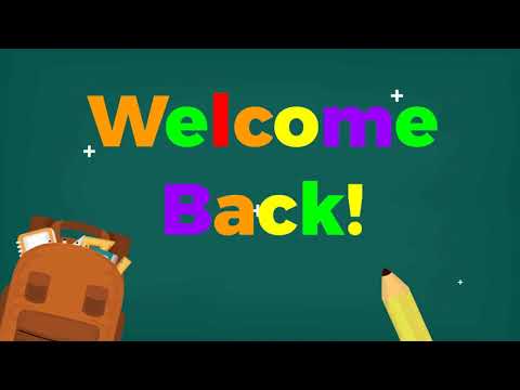 Welcome Back To School Video  -.Send to students, teachers - Back to School Ecard Greeting Card