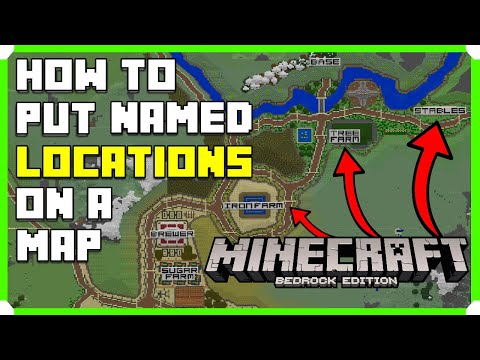 How To Name Locations On A Map In Minecraft Bedrock Edition (MCPE/Xbox/PS4/Switch/Windows10) #Shorts