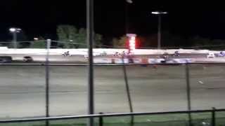 Sprint Car Flip at Creek County Speedway
