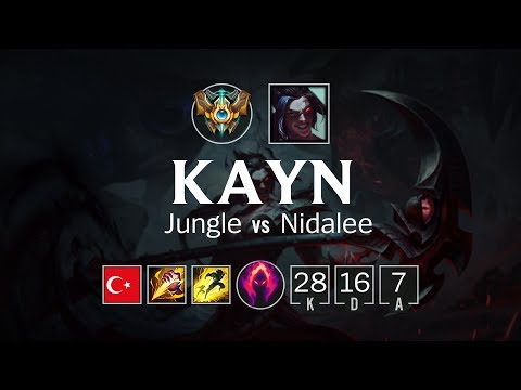 Kayn Jungle vs Nidalee - TR Challenger Patch 8.12