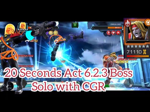 Cosmic Ghost Rider kills Act 6.2.3 Omega Red Boss in 20 seconds