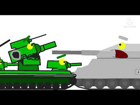KV-6 VS Ratte And Karl Gerat Cartoons About Tanks