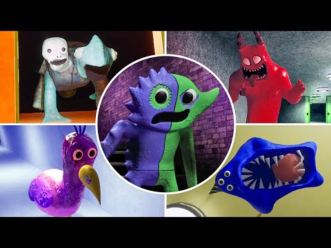 Garten of Banban 1-4 - All Chase Scenes Third Person