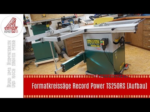 Formatkreissäge Record Power TS250RS (Aufbau)