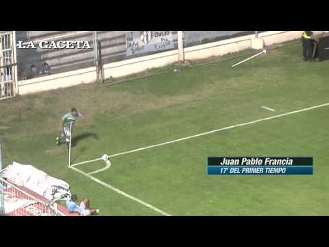 Gol olímpico de Sportivo Belgrano frente a Atlético Tucumán