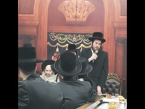 Siyum HaShas at Bar Mitzvah of Kalover Rebbe's great grandson & Viznitz London Rebbe's grandson