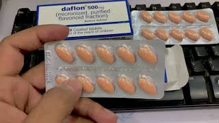 Daflon 500mg Tablet Uses, Dosage and Side Effects |Piles, Hemorrhoids and Varicose Veins Treatment.