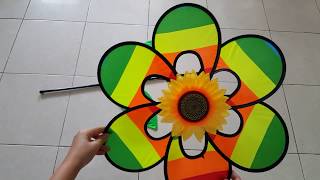 TUTORIAL Rainbow Vertical Sunflower 3D - kincir angin lengkap di Bandung 082127888810
