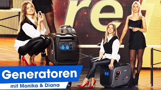 Monika und Diana präsentieren die beliebtesten Generatoren im November 2022 bei PEARL TV