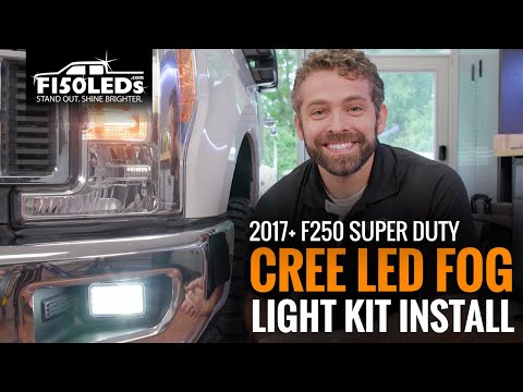 2017+ F250 SUPER DUTY CREE LED FOG LIGHT KIT INSTALL F150LEDS.COM