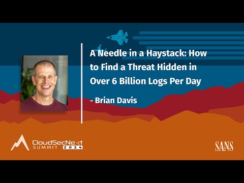 A Needle in a Haystack How to Find a Threat Hidden in Over 6 Billion Logs Per Day
