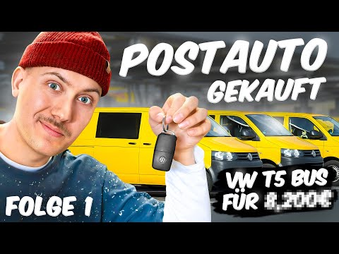 POSTAUTO VW T5 gekauft: günstiges Schnäppchen oder Schrottkarre? 💀 DHL BUS UMBAU 📦 Folge 01