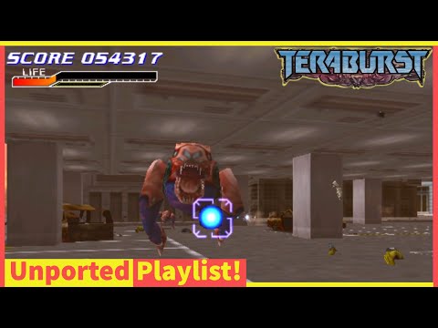 Mars Attacks? NO! Konami Does! Teraburst! Konami's Arcade Alien Light Gun Game! Long Play