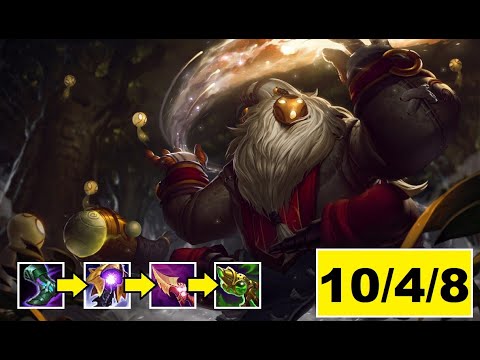 League of Legends: Bard mid vs Galio. PreSeason 11, Patch 10.23. K/D/A: 10/4/8.